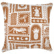 Escape to Paradise Cushion Cover With Piping Naxos Rust 60CM X 60CM