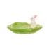 Holly and Ivy Green Cabbage Plate With Bunny 20.5 x 18.7 x 8.8CM