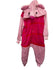Pig Animal Onesie Super Fleece Hooded Jumpsuit Costume