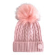 Foote Street Childrens Cable Knit Beanie With Pom Pom English Rose M L