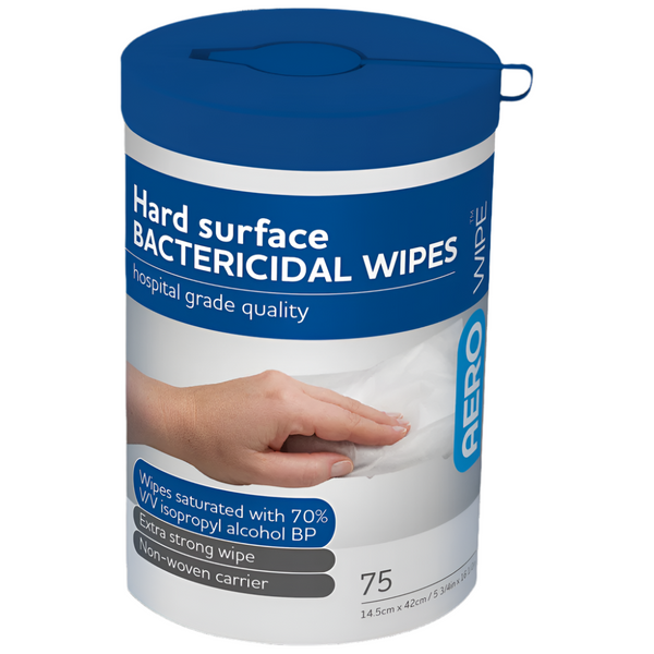 Aerowipe 70% Isopropyl Alcohol Hard Surface Wipes 75