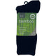 Bamboo Socks Heavy Duty Work Socks Black Size 6 11