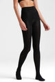 Ambra Bamboo Plain Tights In Black Size X Tall
