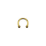 Ross Anodised Micro Barbell Gold Body Piercing Jewellery 1.2MM