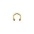Ross Anodised Micro Barbell Gold Body Piercing Jewellery 1.2MM