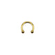 Ross Anodised Micro Barbell Gold Body Piercing Jewellery 1.2MM
