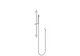 Ania Berlin Sliding Shower On Rail Chrome