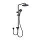 Ania Multifunction Sliding Shower System with Overhead Rain Shower and Bottom Inlet