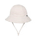 Bedhead Ponytail Bucket Hat Natural Stripe 52CM 2 To 3 Years