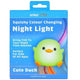 Brillar Kids Squishy Color Changing Night Light Cute Duck