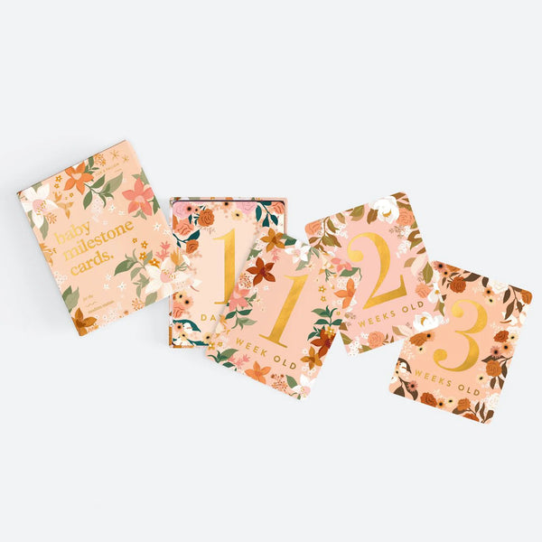 Fox&Fallow Floral Baby Milestone Cards