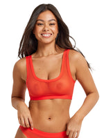 Kayser Be You Mesh Scoop Crop  - Flame