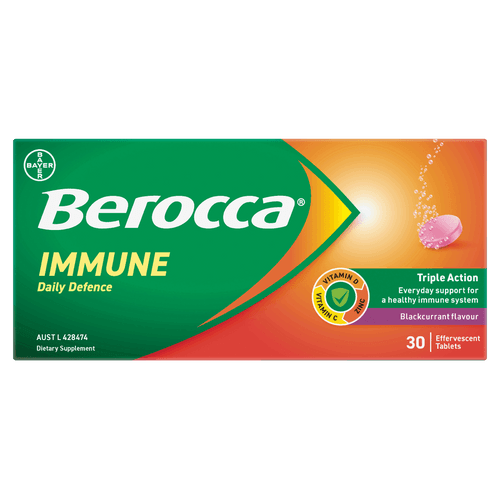 Berocca Immune Blackcurrant Effervescent Tablet 30