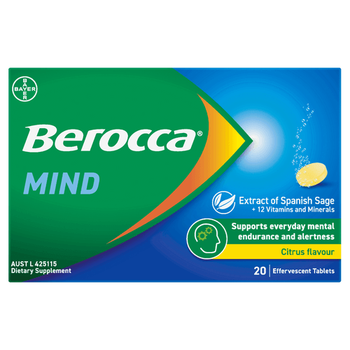 Berocca Mind Eft Citrus Effervescent Tablet 20