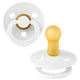 Bibs Pacifier Round 2 Pack White