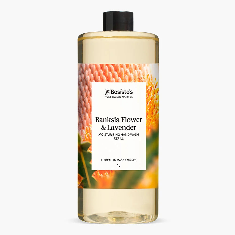 Bosisto's Banksia Flower Lavender Hand Wash Refill 1L