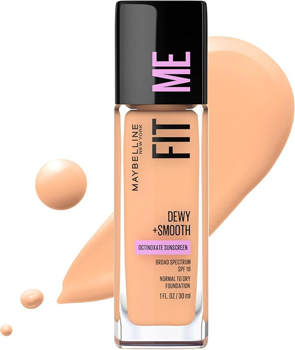 Maybelline New York Fit Me Dewy and Smooth Luminous Foundation - 130 Buff Beige 30mL