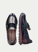 Hispanitas Loira Metallic Leather Moccasin
