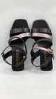 Hispanitas CHV21130 Black And Silver Heeled Sandal