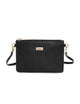 Cosmopolitan Vegan Leather Crossbody Bag Black