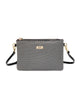 Serenade Leather Cosmopolitan Vegan Leather Crossbody Bag Black/White