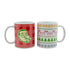 Moon and Back Festive Christmas Mug Set of 2