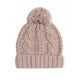 Foote Street Childrens Cable Beanie With Pom Pom English Rose Small Medium