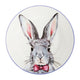 Annabel Trends Ceramic Bunny Plate for Easter Treats and Home Decor