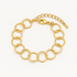 Next Coll Gold-Plated Interlocking Circles Charm Bracelet