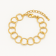 Next Coll Gold-Plated Interlocking Circles Charm Bracelet