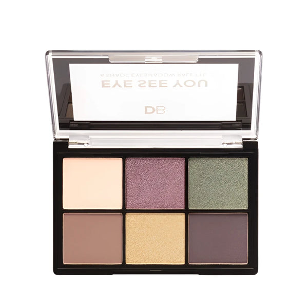 DB Cosmertics Eye See You 6 Shade Eyeshadow Palette - Urban Jungle