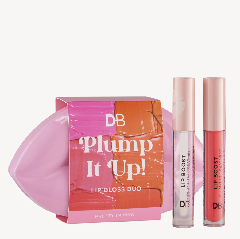 DB Cosmetics Plump It Up Lip Gloss Duo Pretty Pink – Cosmetics Squad