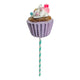 Theatre Seasonal Decor Purple Cupcake Pick