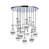 Rayne Collection - Round Cluster - W: 80cm H: 120cm - Chrome Chandelier