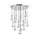 Rayne Collection - Round Cluster - W: 100cm H: 150cm - Chrome Chandelier