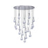 Rayne Collection - Round Cluster - W: 120cm H: 200cm - Polished Nickel Chandelier