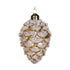 Holly and Ivy Gold Glitter Pinecones Decorative Pack