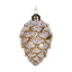 Holly and Ivy Gold Glitter Pinecones Decorative Pack