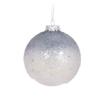 Ombre Bubbles Glass Christmas Bauble 10 cm