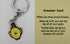 Dreamer Duck Keyring Cute Animal Keychain for Bags and Keys