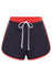 Duskii High Waist Surf Short Navy & Red