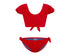 Duskii Yara Cherry Frill Bikini