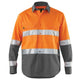 Eleven Hi Vis Aerocool Featherweight Drill With Tape Orange Light Charcoal 5XL