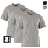 Eleven Workwear Essential Cotton Short Sleeve T Shirt 3Pk Grey Marle