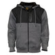 Eleven Workwear Cationic Fleece Zip Through Hoodie Marle Black