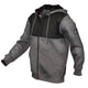 Eleven Workwear Cationic Fleece Zip Through Hoodie Marle Black