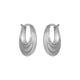 Hattie Hoop Silver Earrings