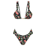 Escape to Paradise Ruched Bikini Set Tropical Bliss L