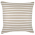 Escape to Paradise Cushion Cover With Piping Hampton Stripe Beige 60CM X 60CM