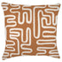Escape to Paradise Cushion Cover With Piping Maze Rust 60CM X 60CM